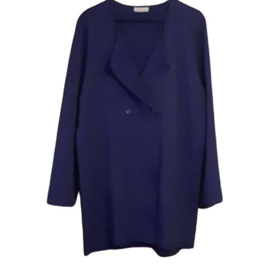 Reconnect Emma Button Front Maternity Tunic Blazer - Blue