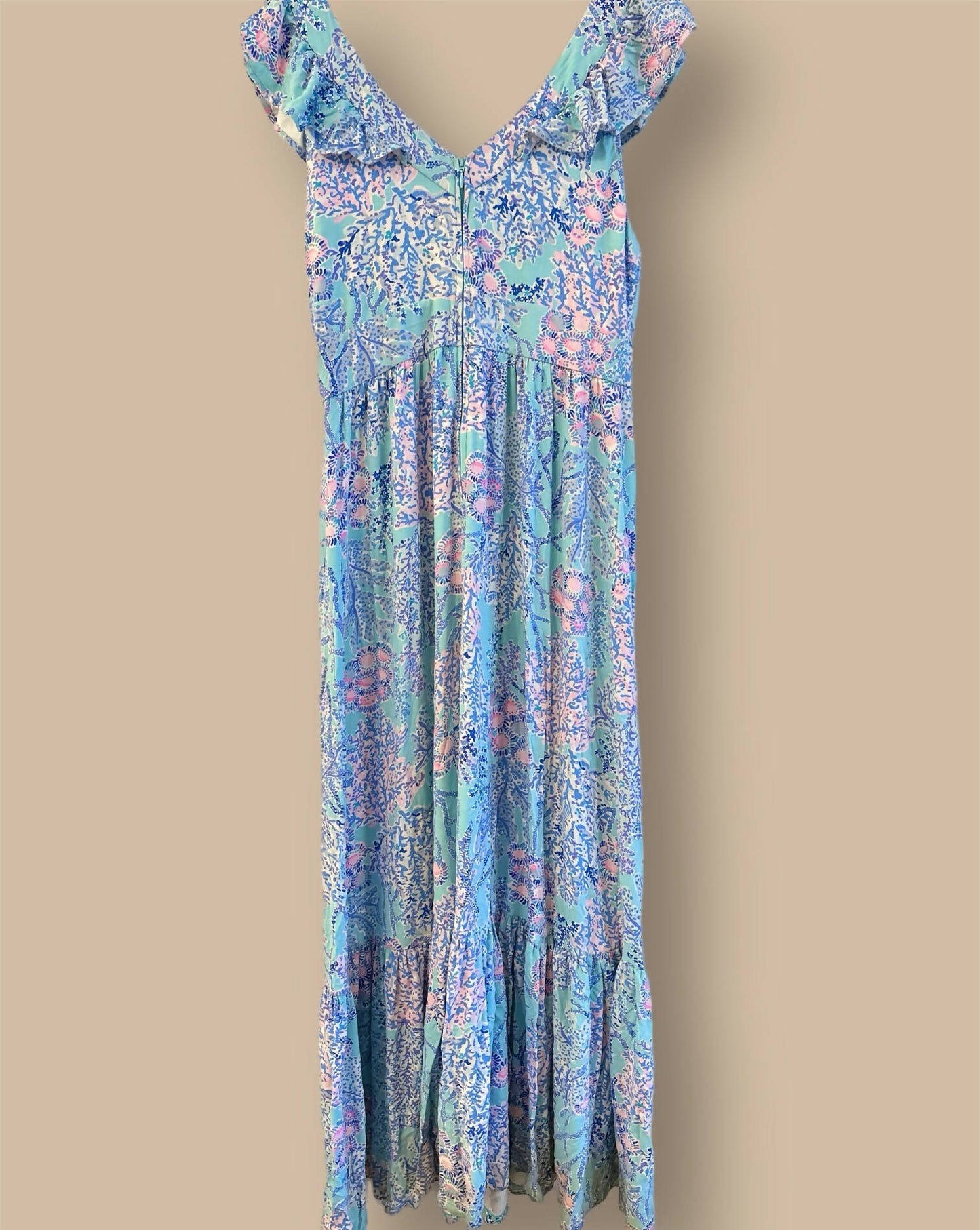 Lilly Pulitzer Vyra Maxi Dress - Floral - Blue Multi/Blue Ibiza Now You Sea Me