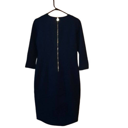 Gravitas Jeannette 3/4 Sleeve Rounded Hem Sheath Dress - /Blue