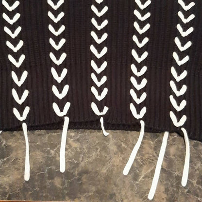 Scotch &amp; Soda Chunky Knit Lace-Up Sweater - /Black Multi