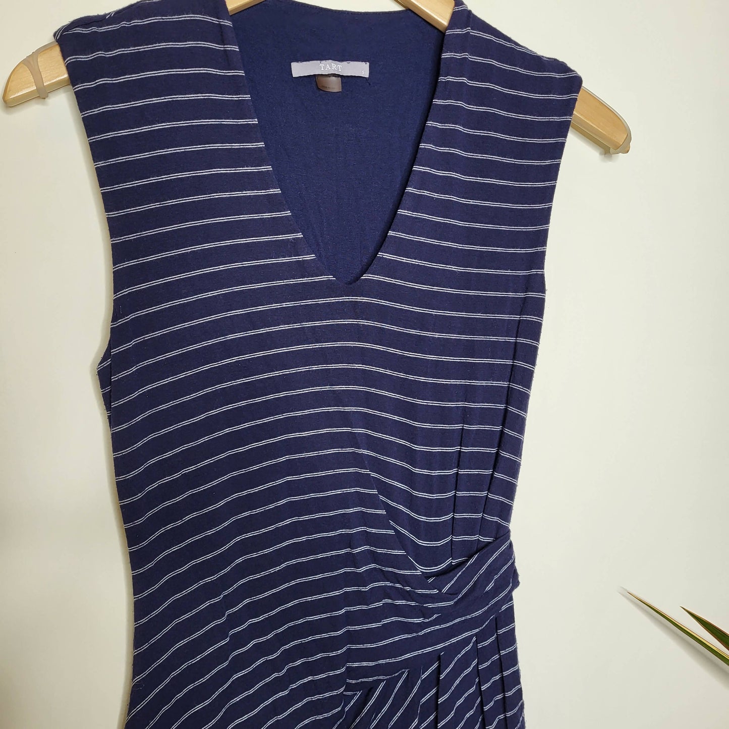 Tart Tart Navy Stripe Dress with White Stripes