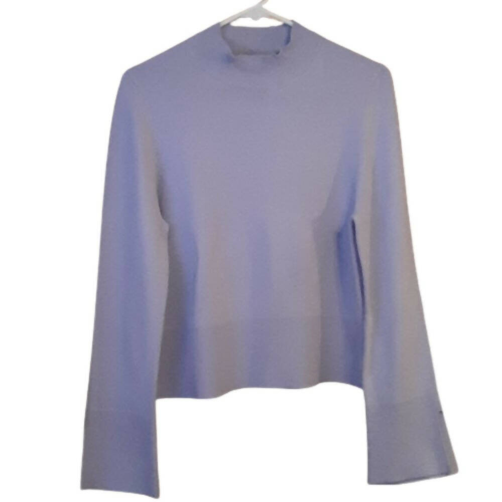 French Connection Babysoft Split Cuff Mock Neck Sweater - /Blue