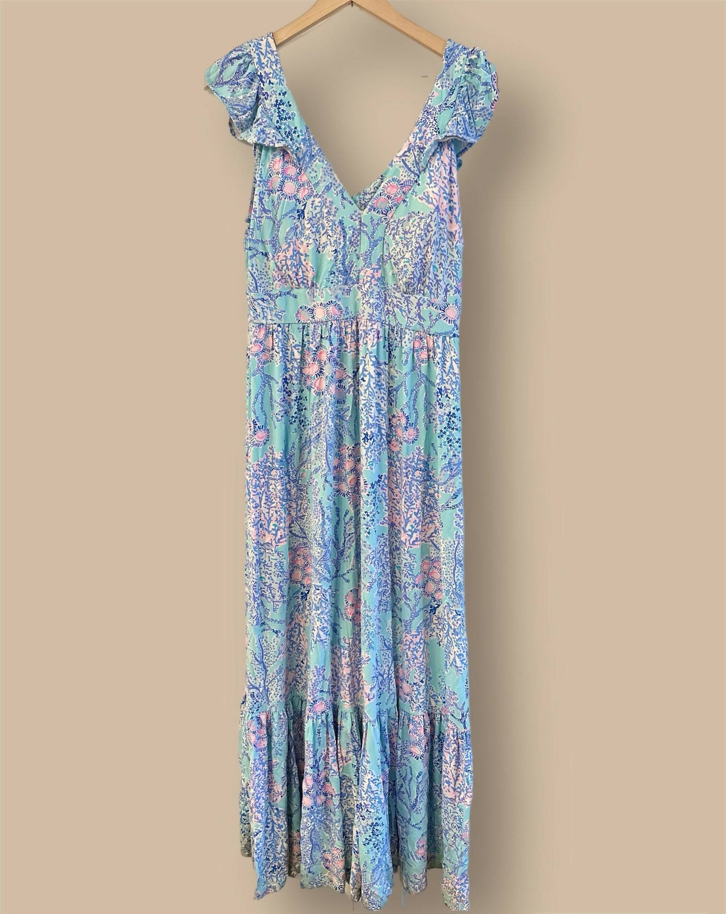 Lilly Pulitzer Vyra Maxi Dress - Floral - Blue Multi/Blue Ibiza Now You Sea Me