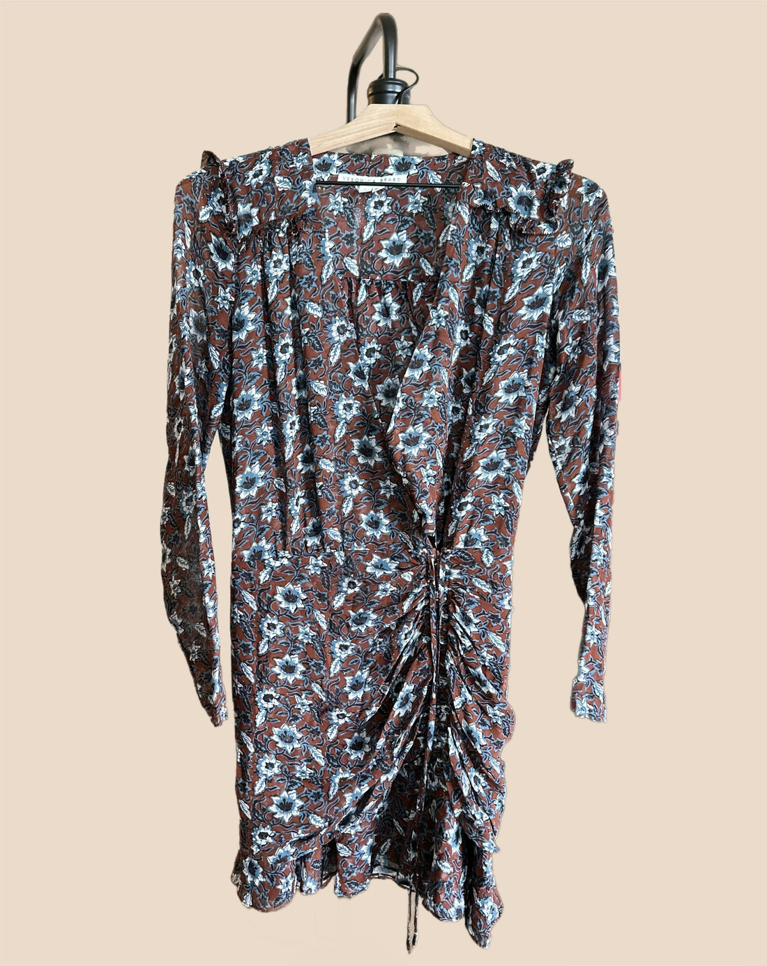 Veronica Beard Anjali Silk Floral Print Mini Dress