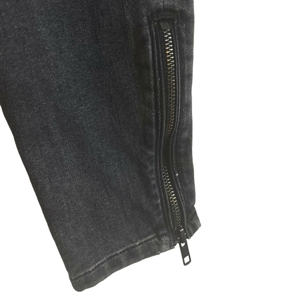 Current Elliott Mid-Rise Zipper Detail Skinny Jeans