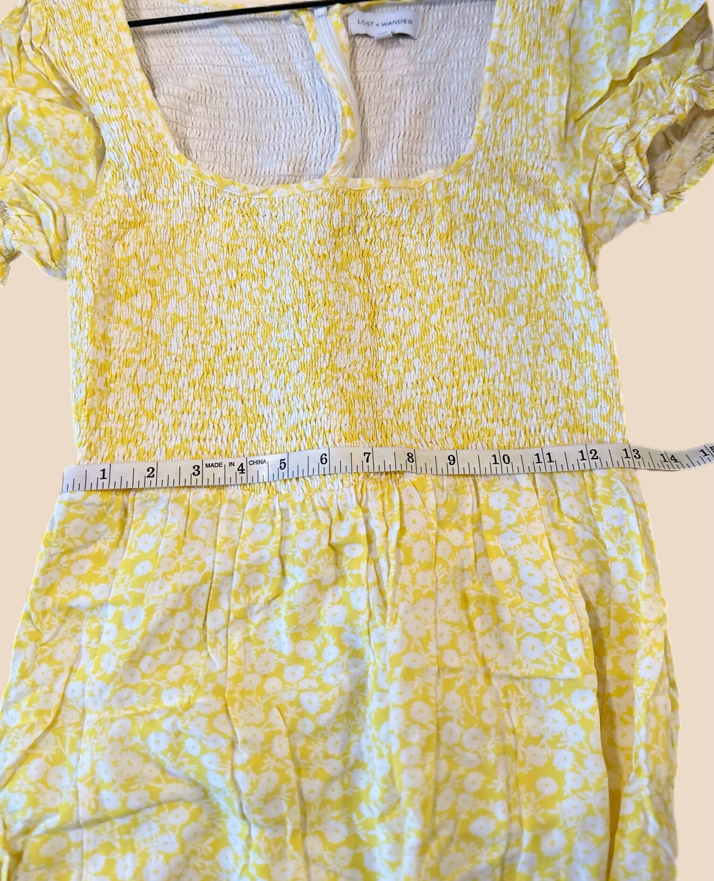 Lost + Wander Sweet Summer Daze Midi Dress - Floral - Yellow Multi/Yellow White Floral