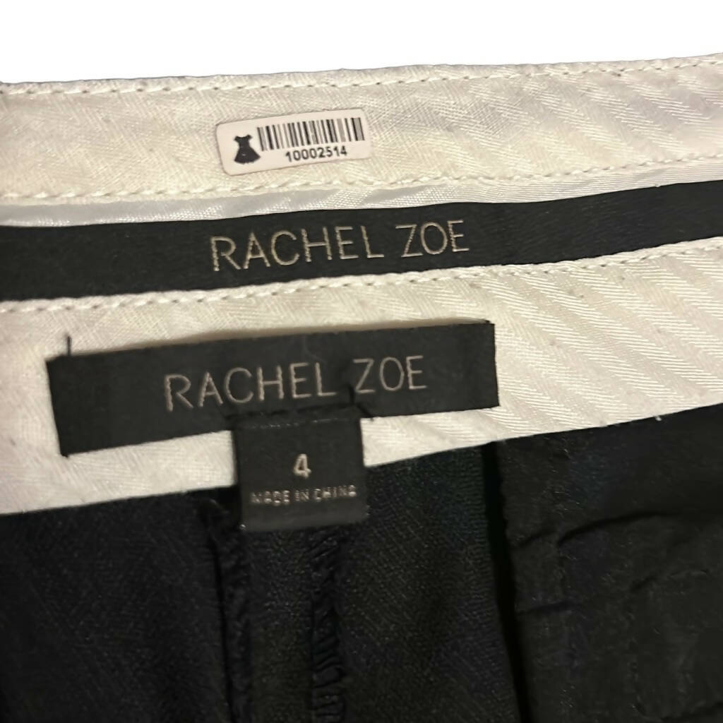 Rachel Zoe Mid-Rise Wool-Blend Flared Trousers - Black