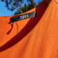 Tart Sleeveless Crew-Neck Body Con Belted Dress - /Orange - M