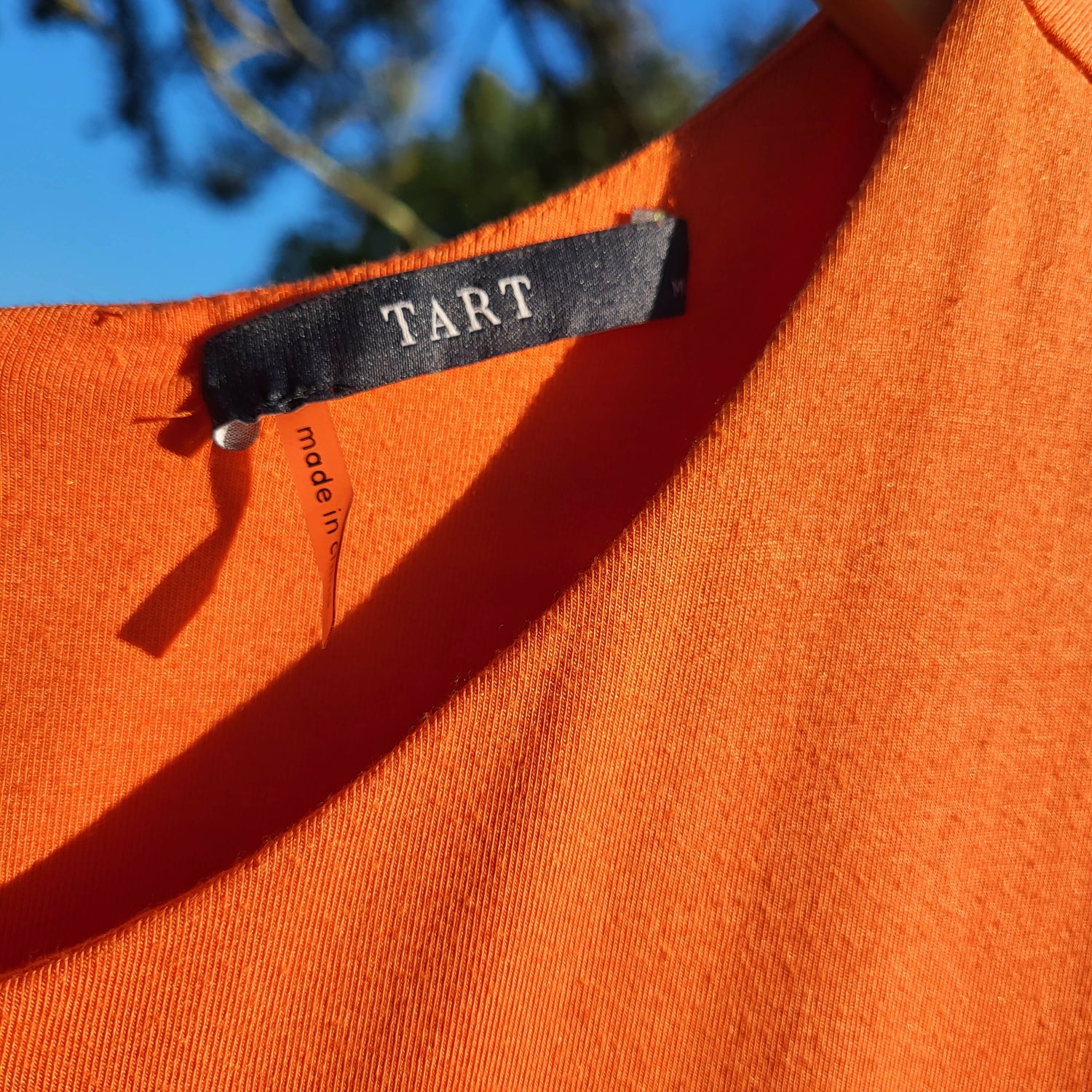 Tart Sleeveless Crew-Neck Body Con Belted Dress - /Orange - M