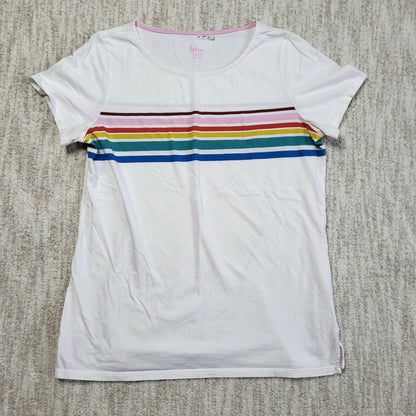 Boden Stripes Ahead of the Rest Rainbow t-shirt