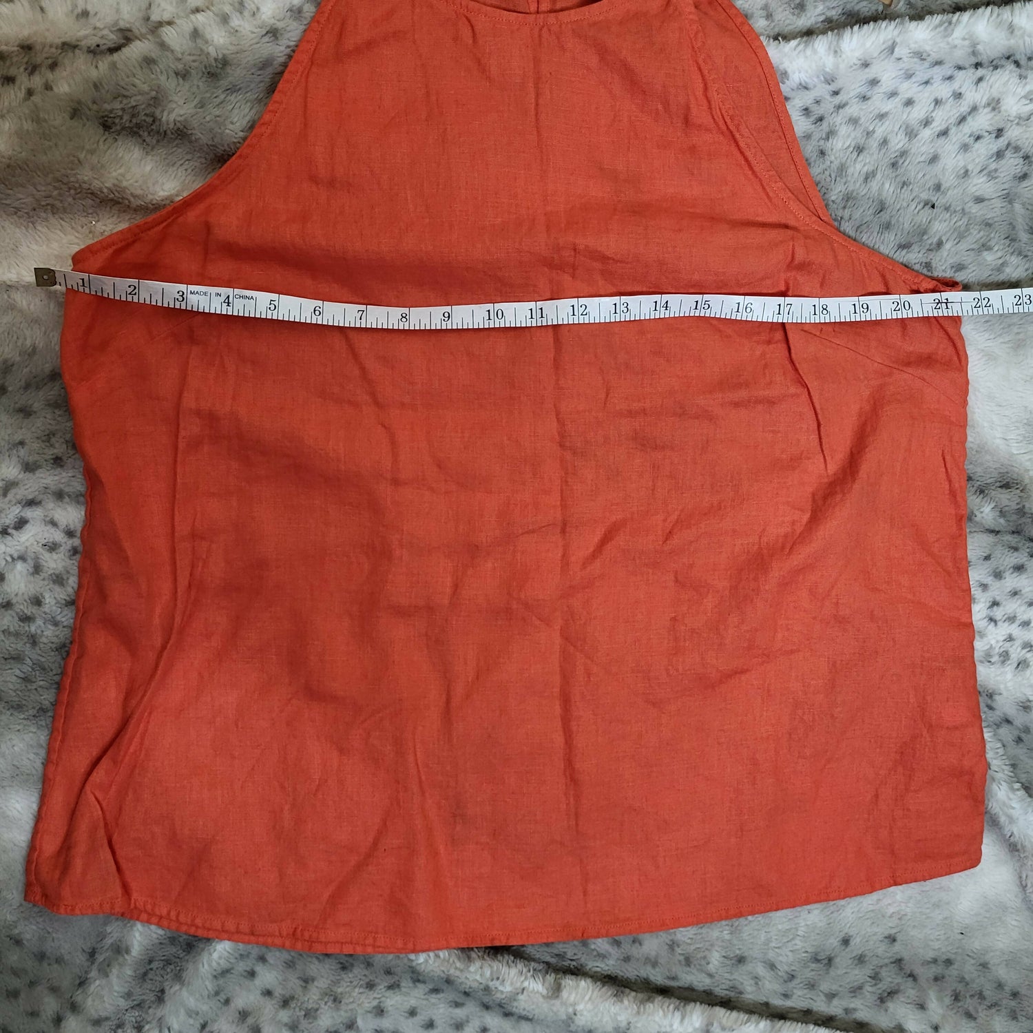 Boden Strappy Halterneck Linen Top - /Orange