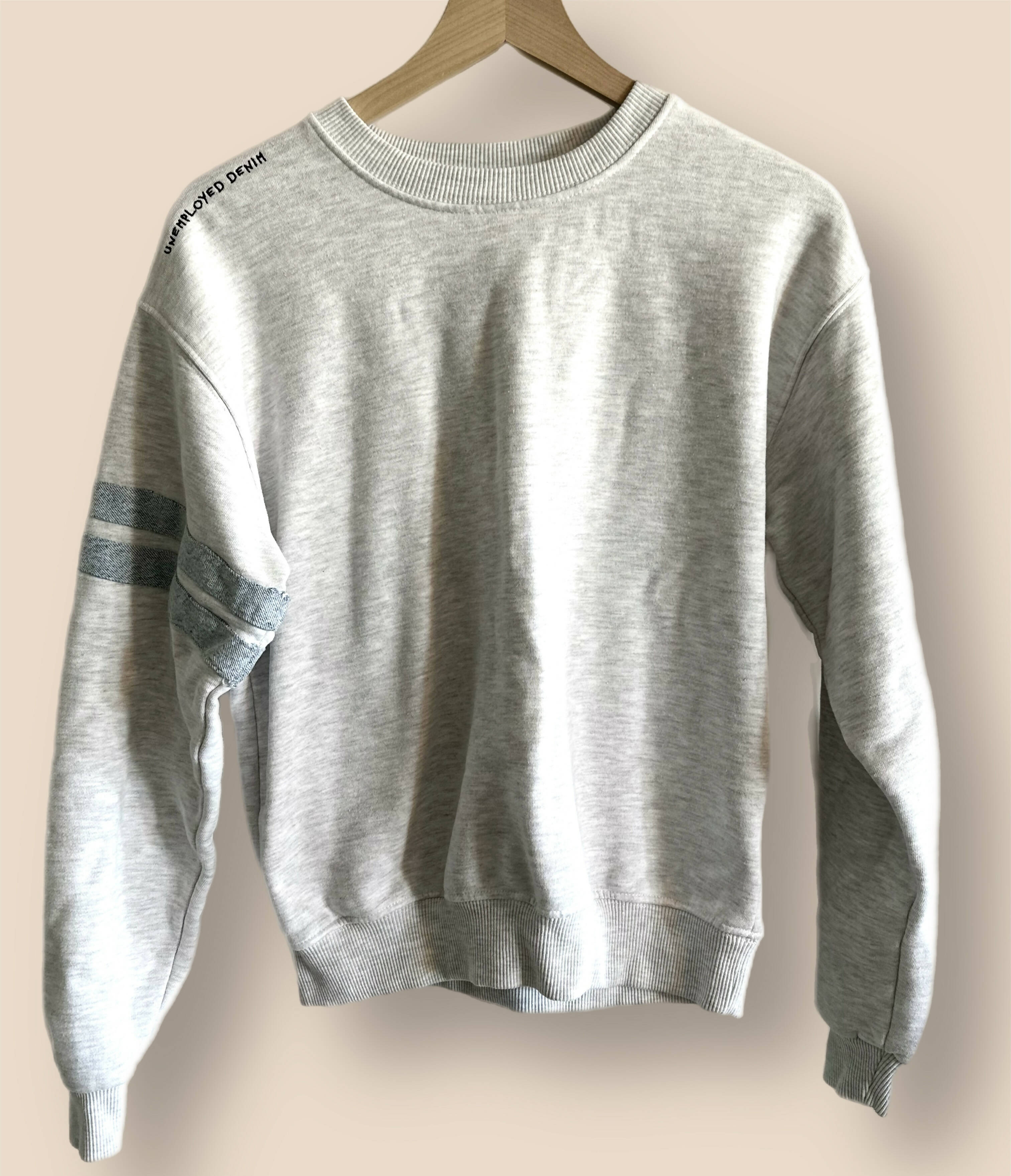 Unemployed Denim Denim Stripes Sweatshirt - /Gray Multi