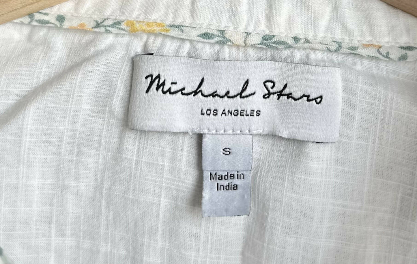 Michael Stars Joanna Lightweight Button Down Shirt - White