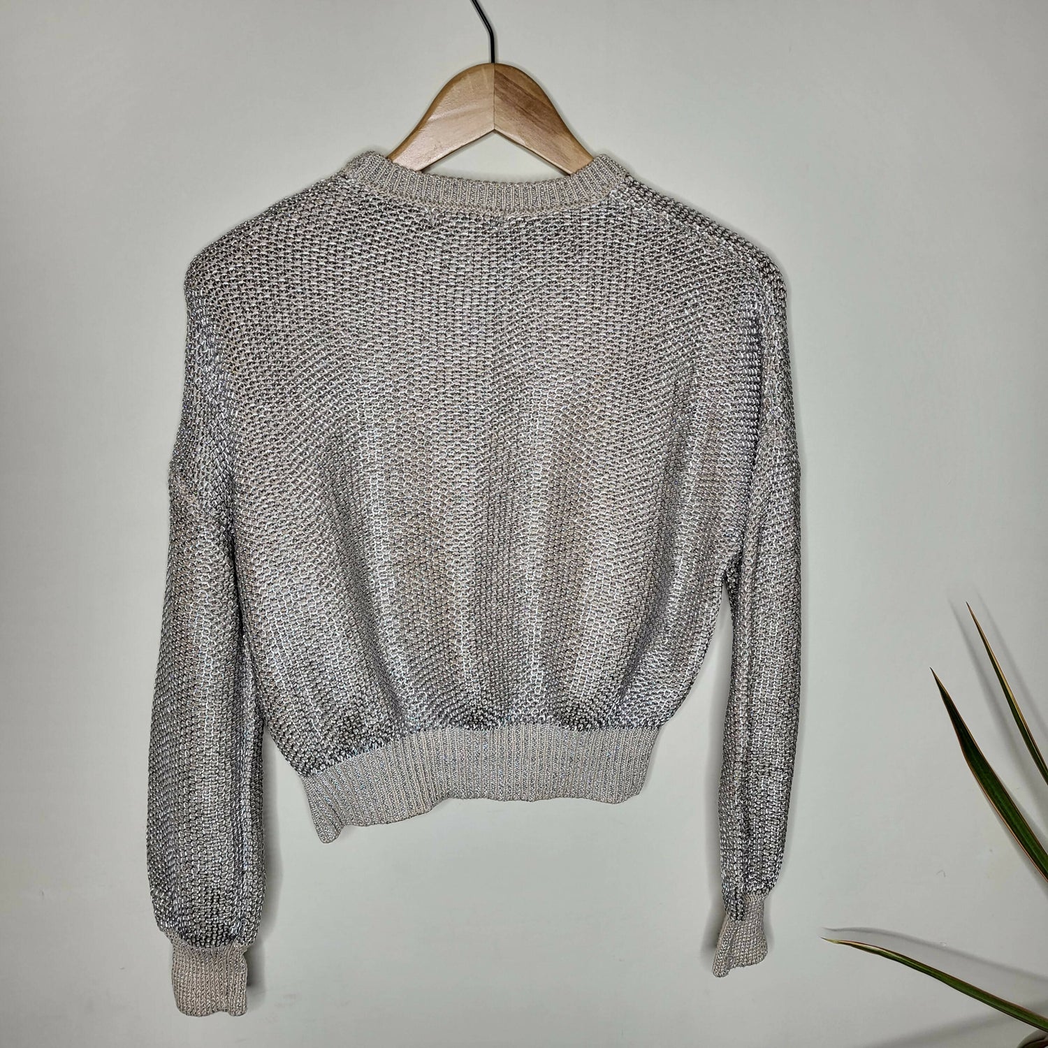 BB Dakota by Steve Madden Heat is On Sweatercream Champagne cropped sweater