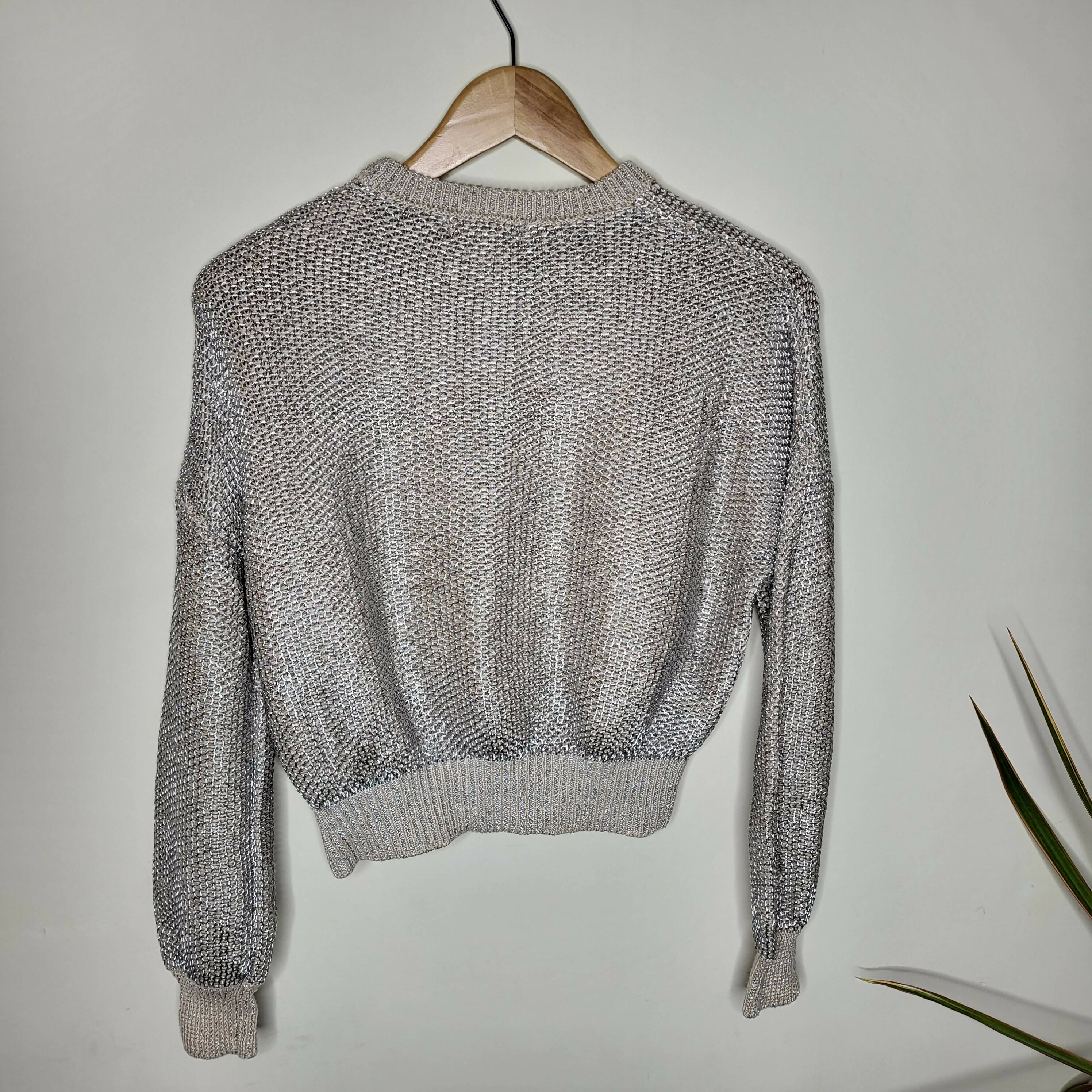 BB Dakota by Steve Madden Heat is On Sweatercream Champagne cropped sweater