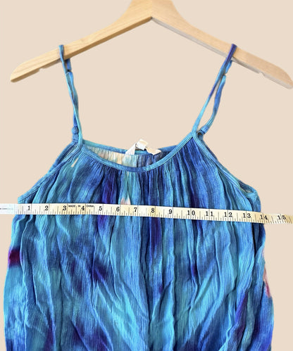 BB Dakota Spaghetti Strap Water Goddess Dress - Tie Dye - Blue Multi/Blue