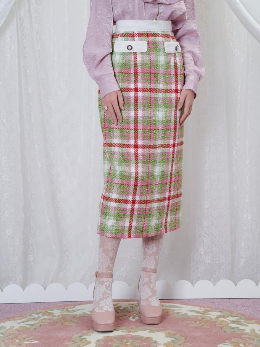 Nora Tweed Midi Skirt