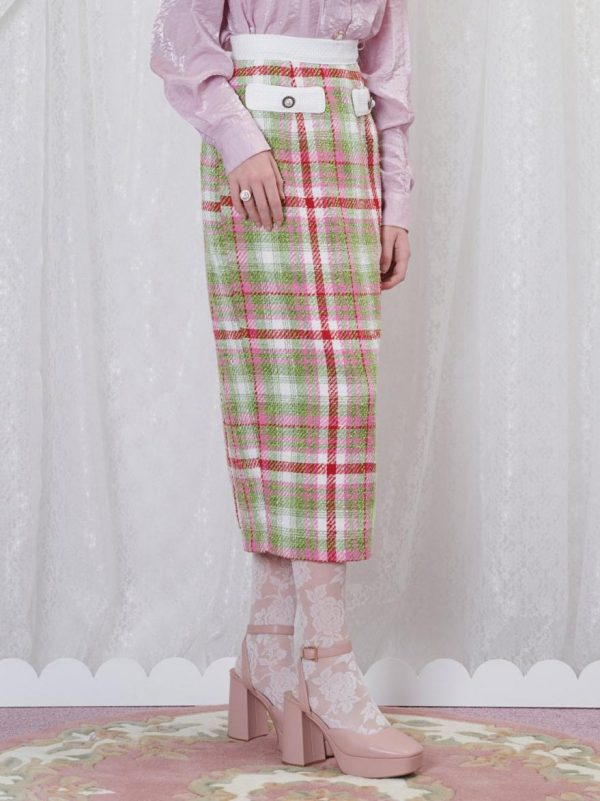 Nora Tweed Midi Skirt