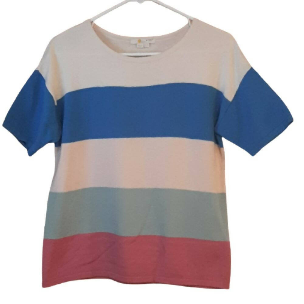 Boden Berkeley Knitted Tee - Stripes - Multi/Multi Stripe