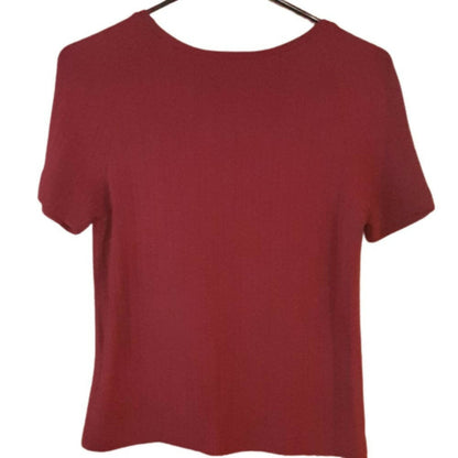 3x1 Slim Knit Henley - /Red