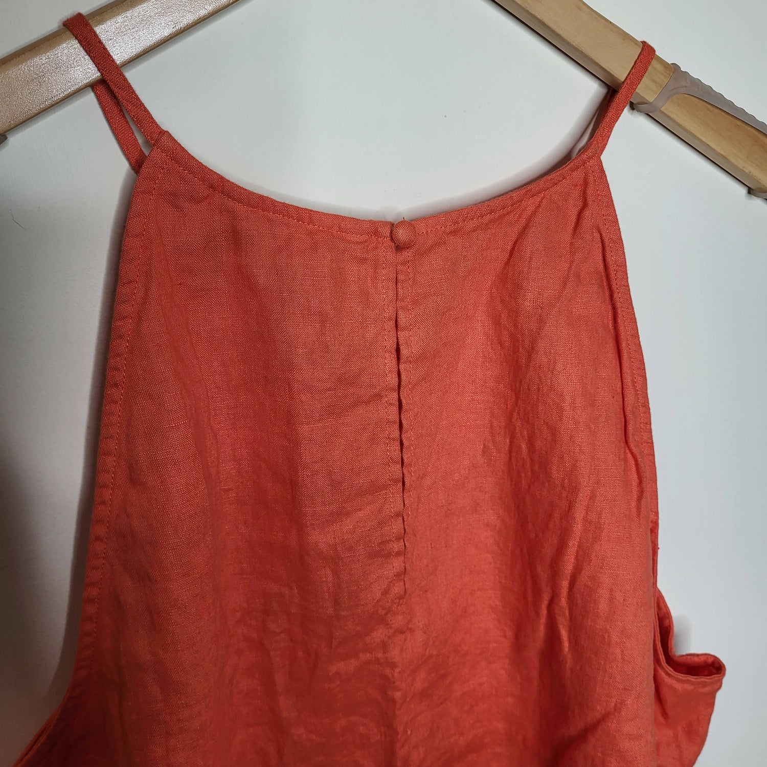 Boden Strappy Halterneck Linen Top - /Orange