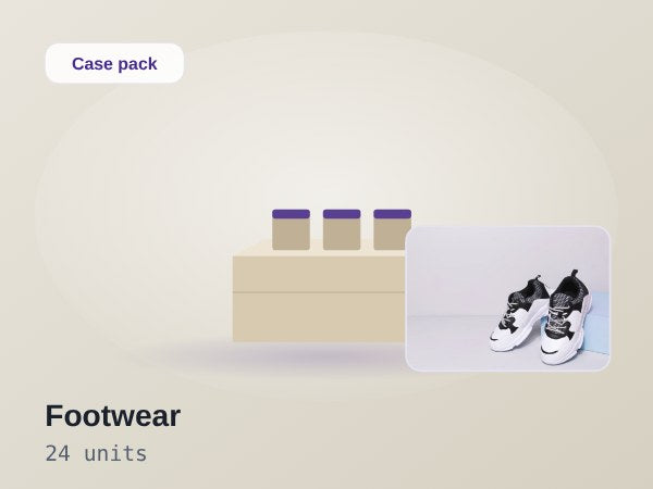 Liquidation lot cover — footwear, 24 units