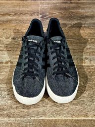 Men’s Adidas "Black Denim" Low-Top Sneakers Size 11