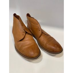 Lands End Chukka Boots Mens Size 13 Tan Leather Ankle Casual Preppy W…