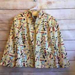Tucker + Tate Girls Gray Black Leopard Print Long Sleeve Cotton Swea…