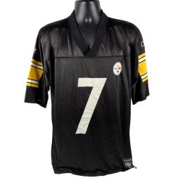 Mens Reebok NFL Pittsburgh Steelers Ben Roethlisburger #7 Jersey Size…