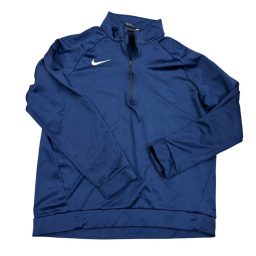 Nike Dri-FIT Mens Large Half Zip Pullover Navy Blue Training Running…
