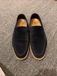 Men's Navy Blue Loro Piana Summer Walk