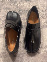 Maison Margiela Black Tabi Leather Loafers Women’s Size EU 37 US 7