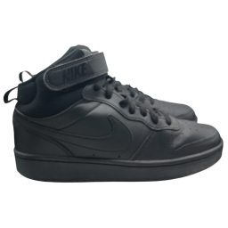 Nike Court Big Kids 7y ( Women's 8.5) Borough Mid 2 Triple Black Colo…