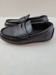 Nordstrom Driving Penny Loafers Shoes Boys 13M Black Slip-on Rubber S…
