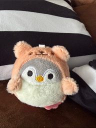 ��️free with purchase ❤️Plush Peach Penguin/Bear costume stuffed anim…