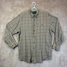 VTG Filson Mens Plaid Button Down Shirt Long Sleeve L Seattle Check P…