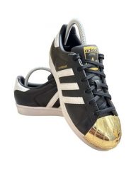 ADIDAS SUPERSTAR GOLD TOE SNEAKERS SZ. 7
