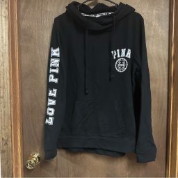 Victorias Secret Pink Pullover Hoodie Sweatshirt Medium